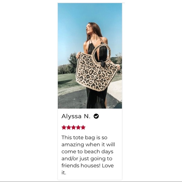 America & Beyond Leopard Print Yule XL Tote Bag W/ Tassel NWT - Picture 13 of 16